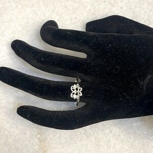 Butterfly ring silver tone fashion jewelry Sz 7/8